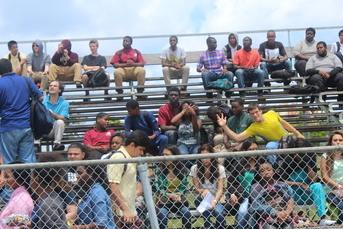 THE HURRICANES CROWD IS LOVING IT: At the Blue White Scrimmage, Friday May 29 at Inlet Grove High School