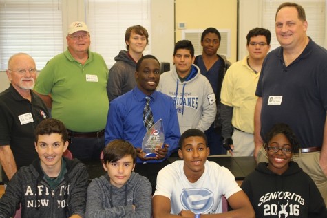 OH YES WE DID: (L-R from top) Roy Bays a mentor, Jacob Heine, Ricardo Martinez, David Kennedy (XXX), Chet Zientek, mentor, Emmanuel Marcelin, teacher and sponser, Mark Gross, mentor, Grayson Grino, Dalton Nutter, (Wesley ) Danyelle Kennedy