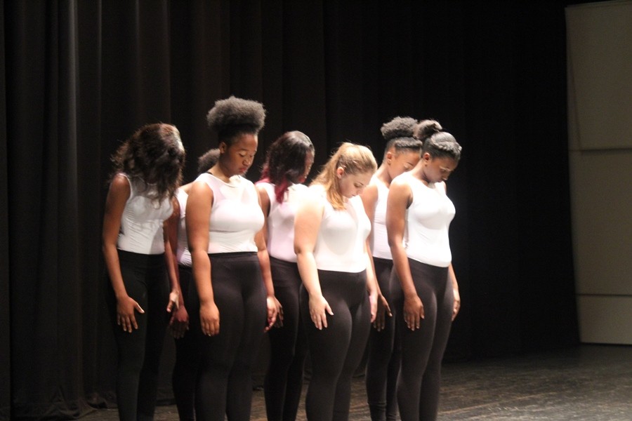ANGELIC LADY CANES: They were among the talented students who treated their packed auditorium audience to dance, music and  rap battles before students left for Spring Break.