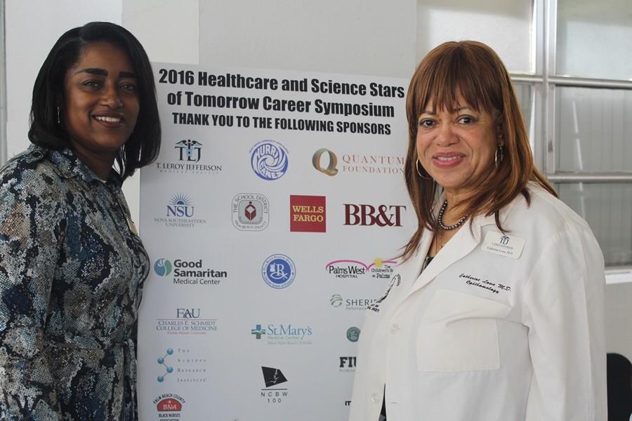 National Coalition of 100 Black Women: Dr. Catherine Lowe, right, and Tracy Shipp, chair and co-chair of the NCBW Health Committee. 
