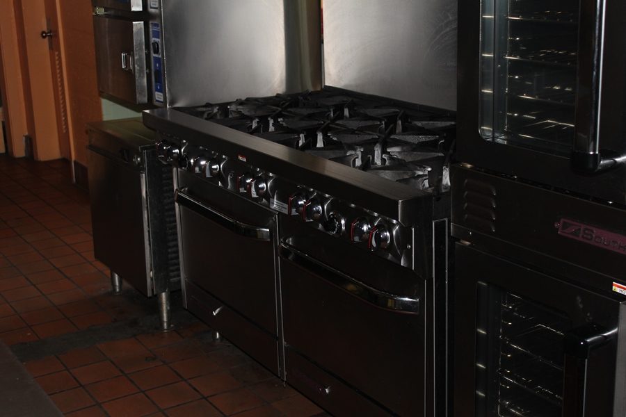 IN WITH THE NEW: Lowes donated a brand new gas stove to the Culinary Academy. 