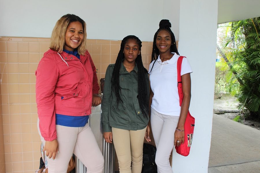 FRIENDS FOREVER: (from left) Jordae Cole, Pre-Law Academy; Janay Brewer, Culinary Academy; and Krishan Fritzgerald, Culinary, have known  each other since freshman year.