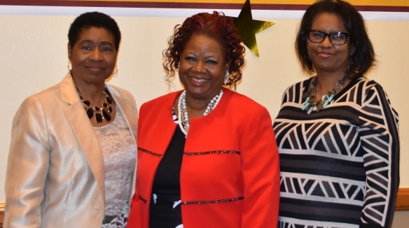 CELEBRATING THE BEST: Bethune-Cookman University Palm Beach County Alumni Chapter officers (from left) Eunice Twiggs, vice president and HBCU Luncheon chairperson; Sylvia Gibson, president; and Margaret Chukuma, treasurer.