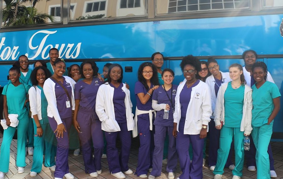 KEISER UNIVERSITY: Junior and senior Medical  Academy students got to visit the West Palm Beach campus, and learn about some of the programs and benefits the school had to offer.  