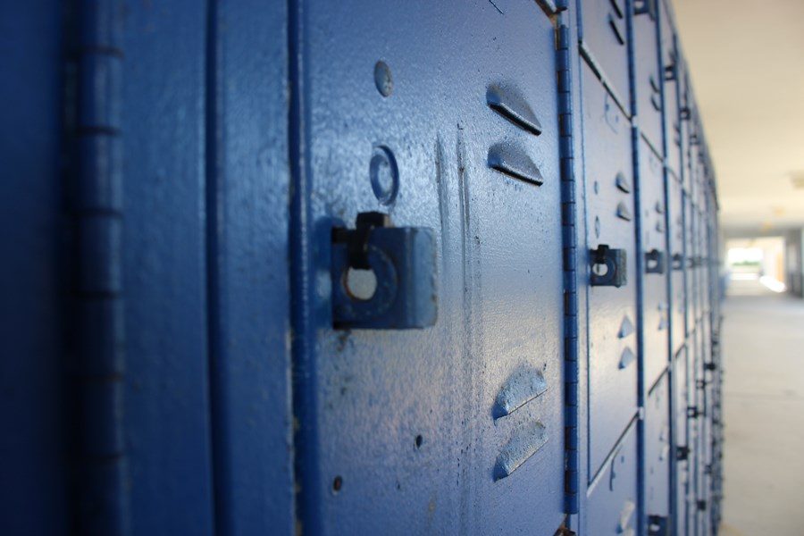 LOCKED DOWN: The few lockers Inlet does have were recently closed to the public.