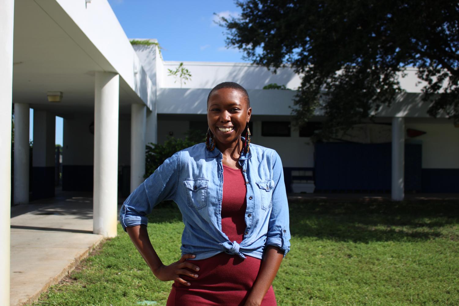 COLLEGE TO HIGH SCHOOL: New Intensive Reading teacher Professor Morman, in Room 502, is one of the new additions to Inlet Grove.