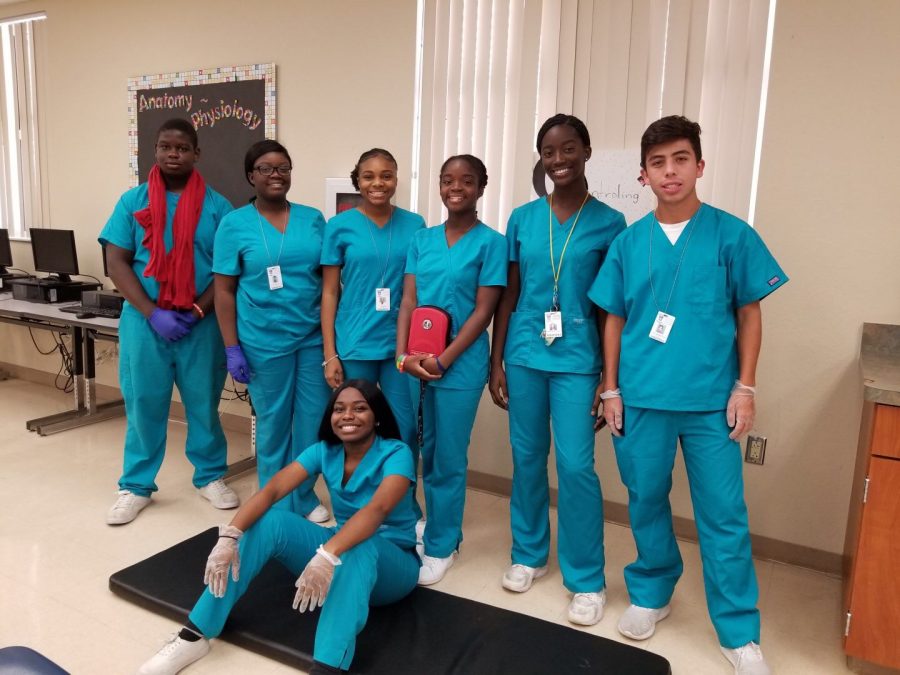 MEDICAL MIDDLE: On Oct. 25, medical Canes went on a trip to Congress Middle School to showcase Inlet Groves Medical Academy to the young students. 