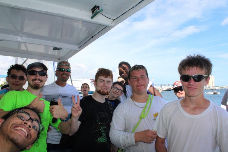 LETS TALK ABOAT IT: The Marine Technology Academy students went fishing right outside from the Lake Park Inlet. Students got to go swimming at Peanut Island and keep the fish they caught.