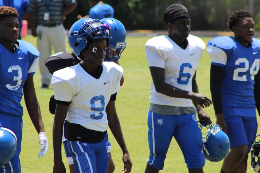 IN THE HOUSE: As the Hurricanes year comes comes to an end, new Athletic Director, Coach McKray, hosted an Activity Day as the football team played a Blue vs. White (offense vs. defense) scrimmage game May, 10. 
