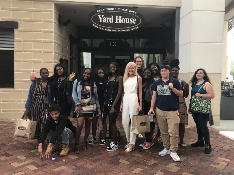 IM FULL: Chef Newman took her certified culinary seniors to lunch at the Yard House on Thursday May, 2.
