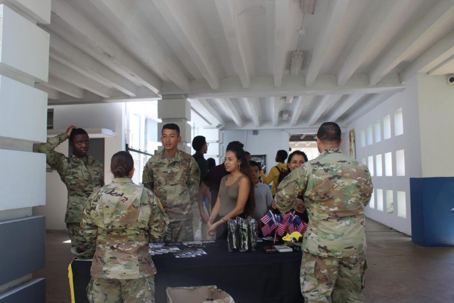 YES SIR! Some representatives  from the U.S. military are here at Inlet, giving students the opportunity to sign up for the army. If you are  interested, theyre here every Wednesday during lunch, go on and check it out!