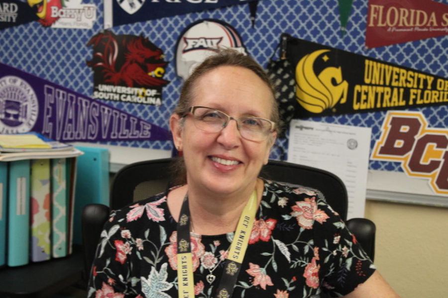 WONT BE THE FIRST TIME: Ms. Bonikowski said she is excited to have won Inlet Grove Employee of the Month honors again.