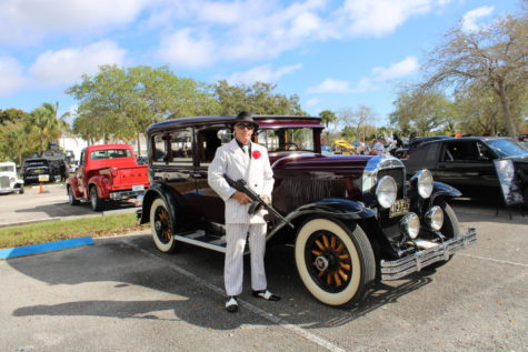 INSPIRATION: On the 7th annual car show, a participant came with a Bonnie and Clyde theme. 