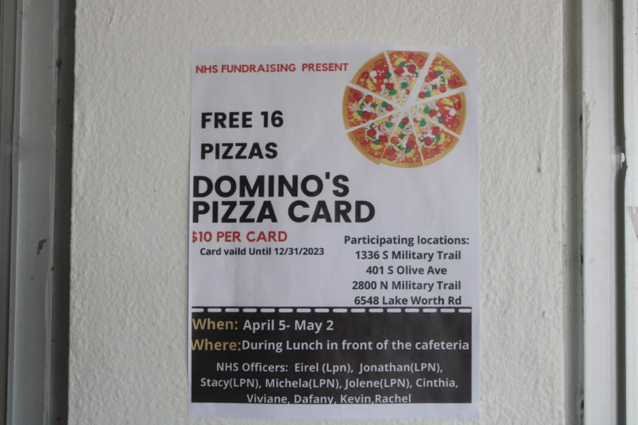 PHILANTHROPIC ENTERPRISE: The National Honor Society
are selling Domino pizza cards for $10. This will take place tomorrow during lunch. 