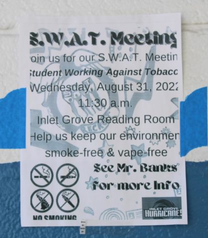 FIGHT BACK: On Wednesday, Aug. 31, hosted by Mr. Banks, he held their first S.W.A.T meeting bringing students together to resist all drugs.