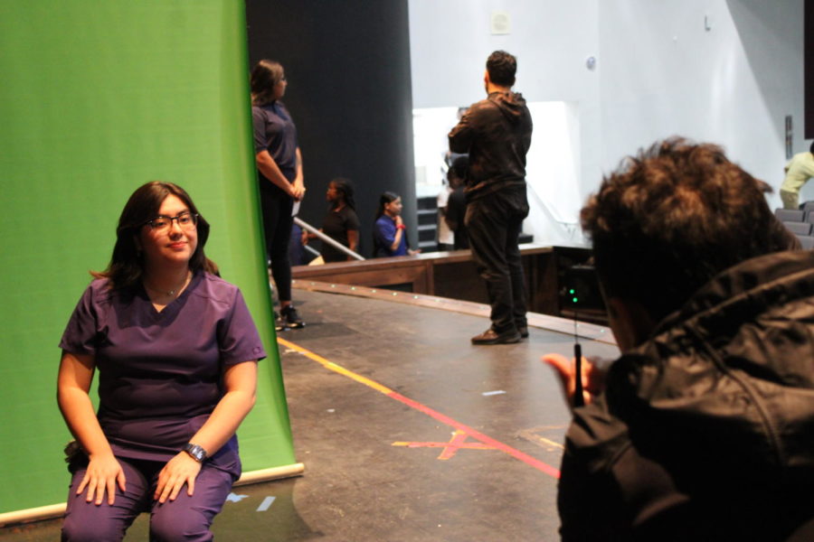 BEHIND THE SCENES: On Tuesday, Jan.10, Cady Studios came on campus to shoot underclassmen potrait retakes.  