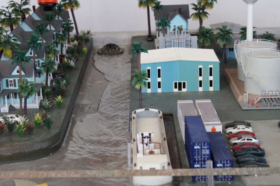 CONDUIT: The Florida Fishing Academy had made an appearance throughout all class periods to expand the students knowledge on marine life and to inform them all of what is currently happening in the water system with a model of west palm beach.