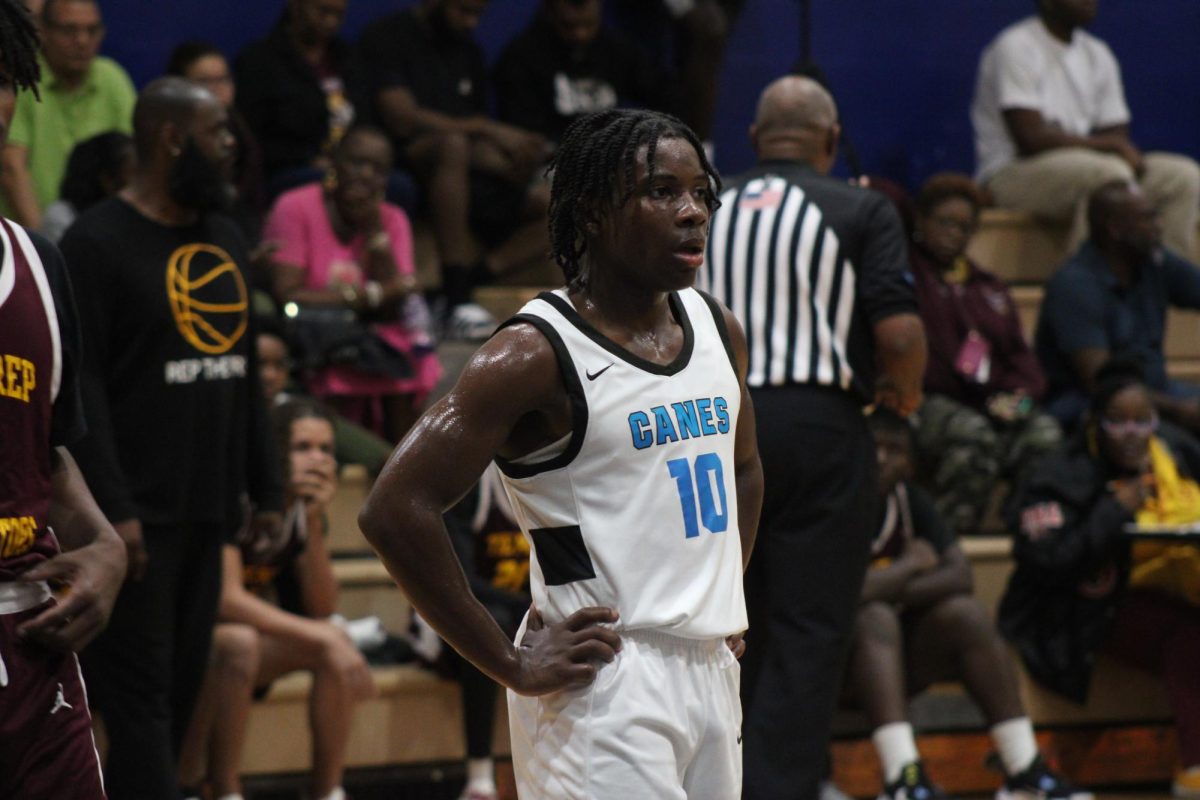ONE LAST TIME: The Inlet Grove Varsity Basketball team took home a win on their Senior Night against Riviera Beach Preparatory Academy in Feb. 2. 