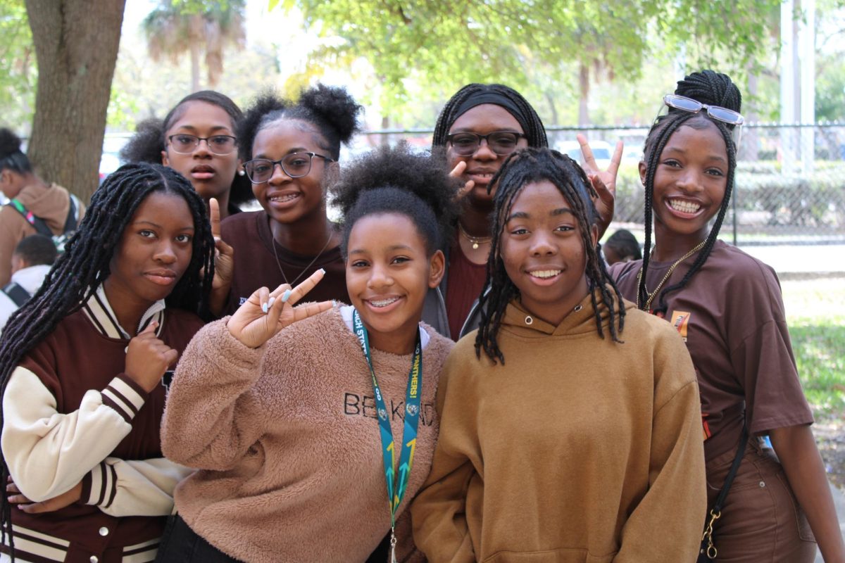 MELANIN HUES: Honoring the closure of Black History Month, the Multicultural Club kicks off spirit week with students wearing various shades of brown to demonstrate the wide-range of tones black people come in.