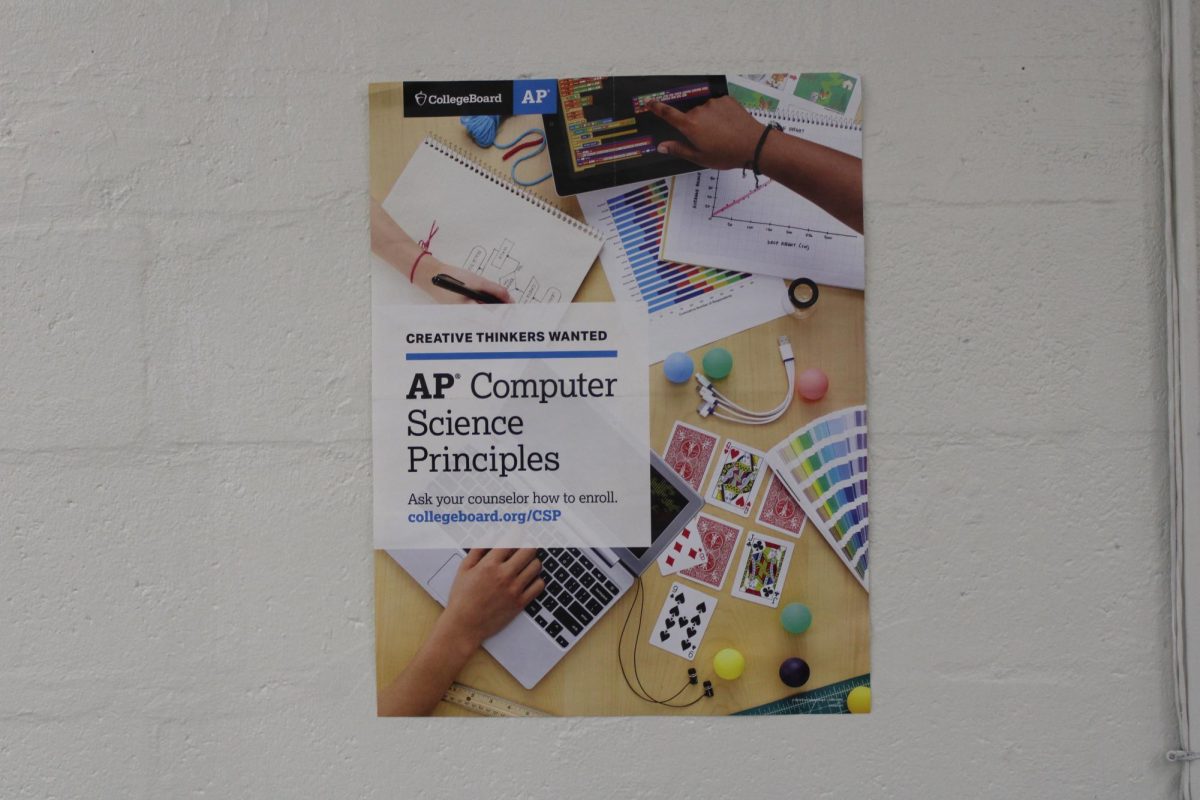 GENIUS IDEA: A Computer poster in Mr. Martinezs classroom.