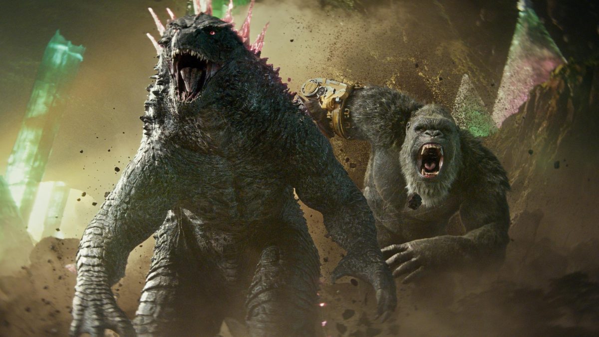 Promotional material featuring the titular characters Godzilla and King Kong.