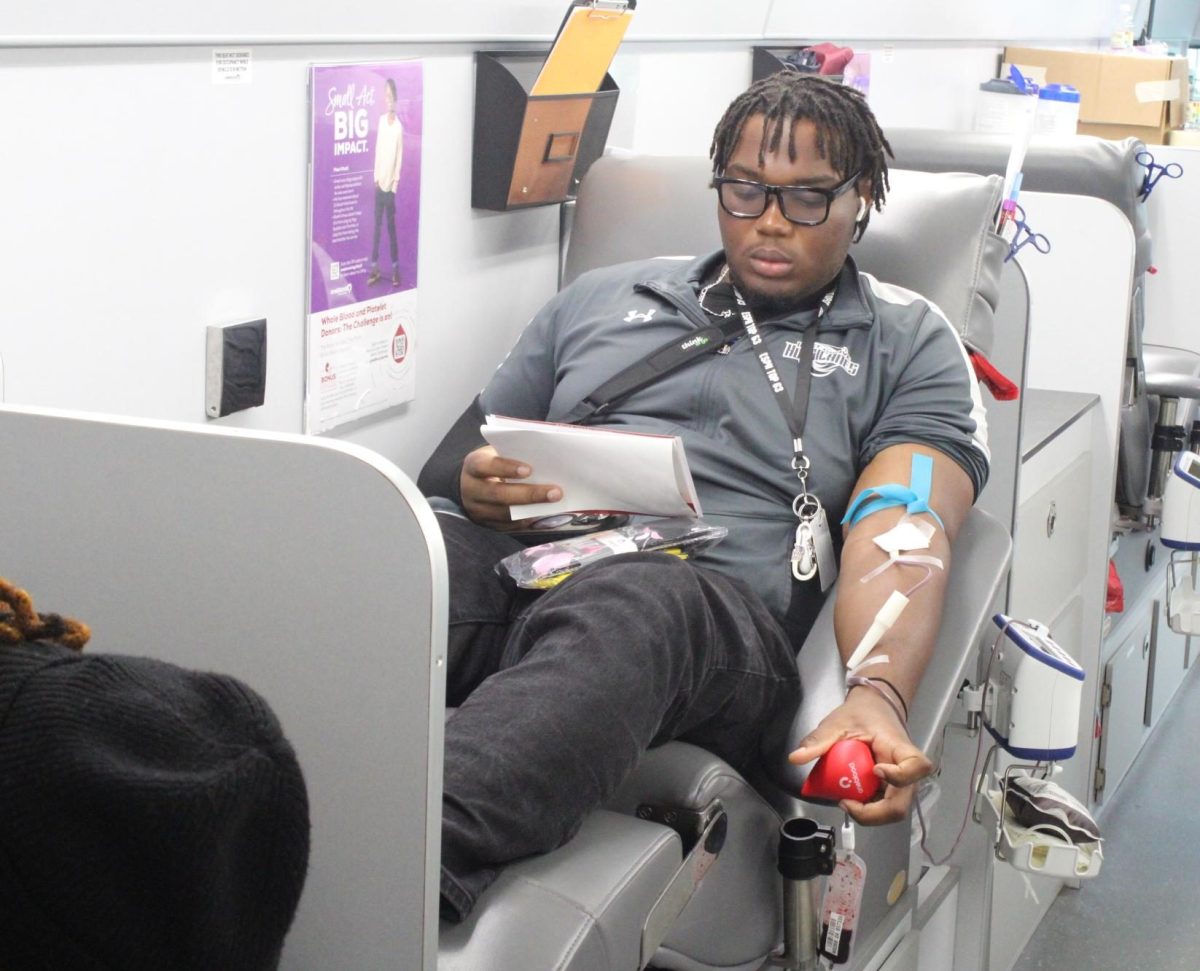 ONE PINT AT A TIME: The JPNs partnered with OneBlood to host a blood drive with Medical Instructor Mr. Hartung on Sept. 17. After promoting the event with flyers and permission slips, 20 students donated enough blood to save 60 lives. 
