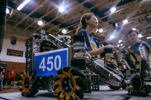 BUILDING, COMPETING, SUCCEEDING: The Robotics Club, “Children of the Swamp" (Team 450), represented Inlet Grove at the FUN League Meet #1, at Boca Raton High School, sponsored by Broten Garage Doors on Nov. 9. Competing against 22 schools, the team demonstrated skill and teamwork, securing 8th place.
