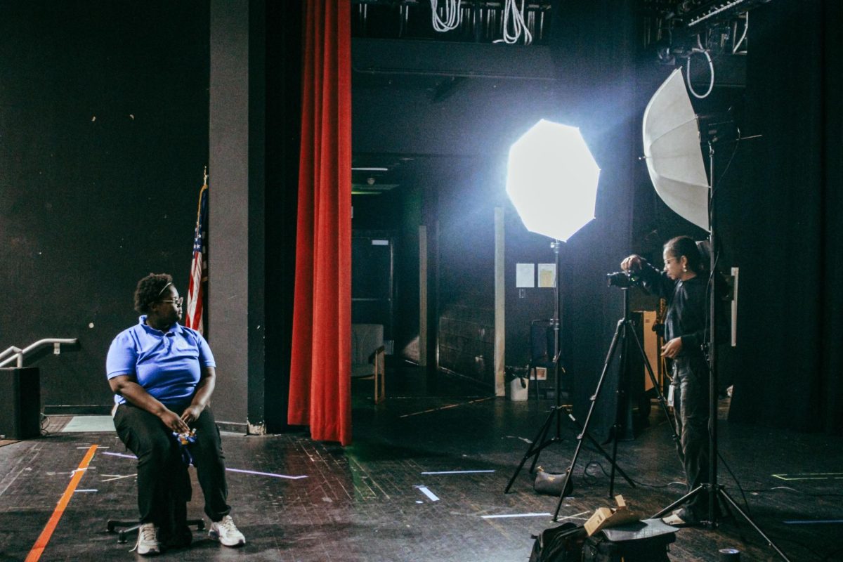 RECAPTURE: CADY Studios photographer Jazmyn Holmes captures memorable moments as underclassman Paula Padilla has her photo retaken today.
