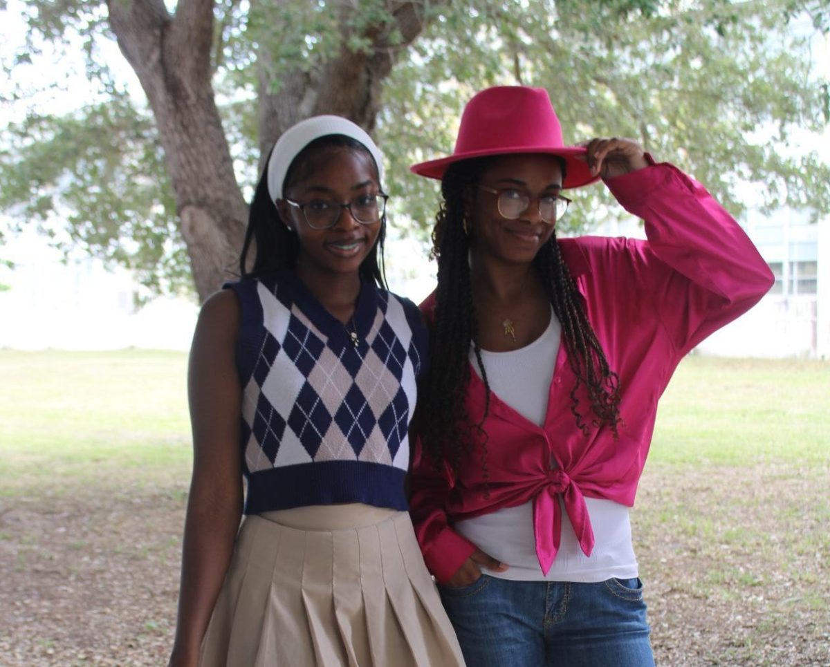 THE ULTIMATE SHOWDOWN: Today's spirit week theme is country side vs country club, with students like Stephanie Leo who is in the culinary program and Aryelle Lazarre who is in the LPN program showing off their school spirit. Which side will you choose?