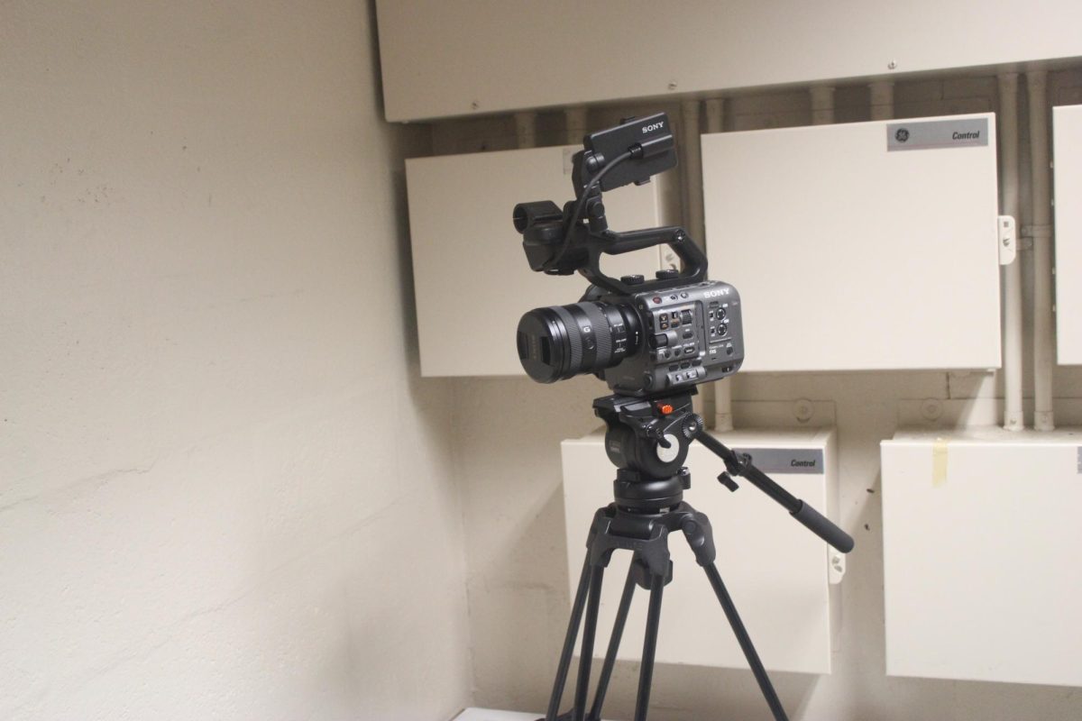 SAY CHEESE: Mr. Goldstein takes out cameras like this to let his students film videos for various projects.