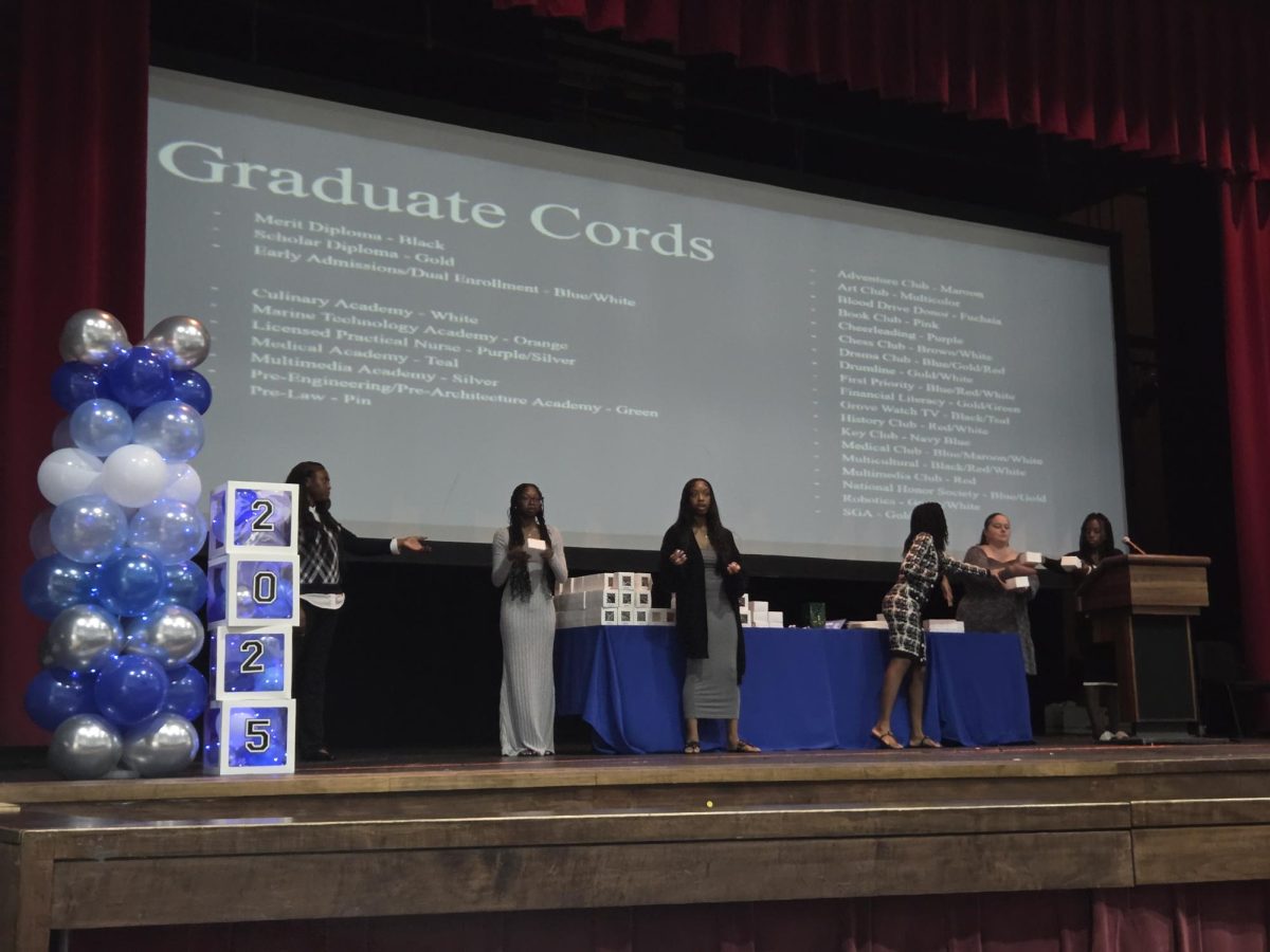 IT'S BEEN AN HONOR: An event was held in the auditorium where seniors were given medals for their hard work throughout the years. LPN and Medical Academy students were not given any prizes yet; their ceremony has been scheduled for the night of May 6.