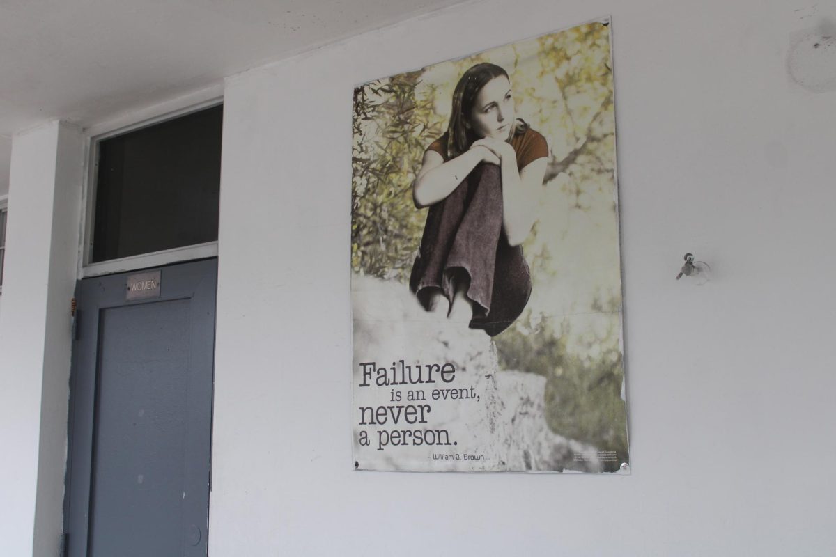 WORDS THAT INSPIRE: A inspirational quote that stands tall in the hallways of Inlet Grove.
