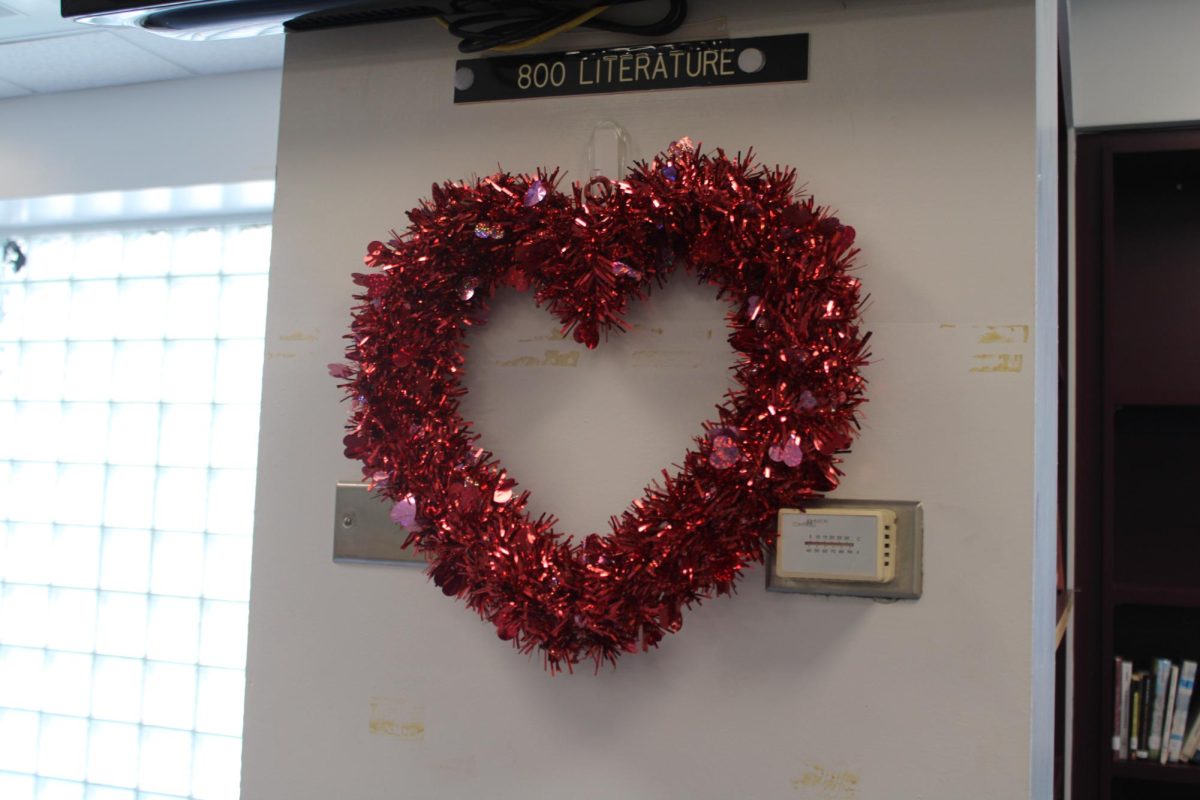 DECOR: Wow, look like the media center is ready for valentine’s day.