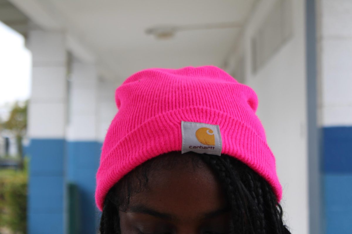 PINK: Color in a grey hallway.