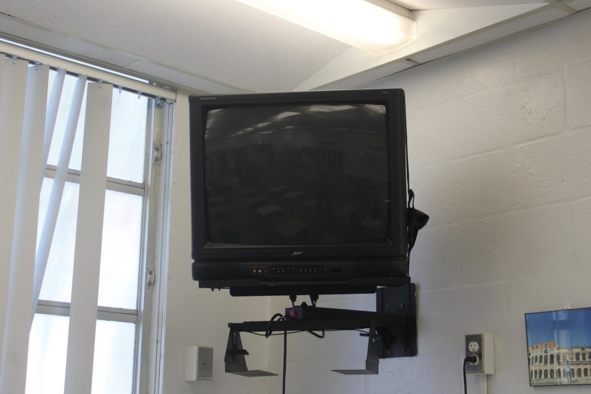 JUST FOR SHOW: First hint, this teacher has a mounted television...and hasn't used it once since they arrived in 2020.
