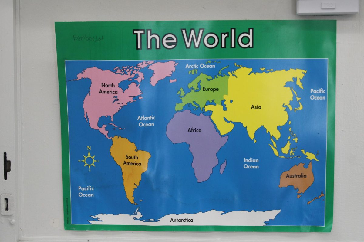 ANOTHER ONE: Our teacher has another map in her room, this one being less detailed.