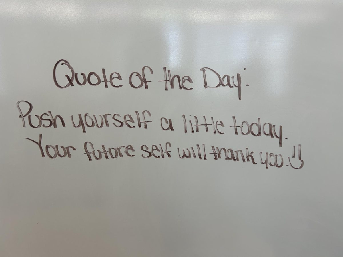 DETERMINATION: Small steps today creates a better tomorrow.